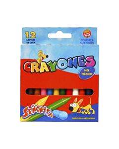 Crayon Señorita Corto x 12 Un.
