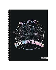 Cuaderno Mooving Looney Tunes A4 T/D Rayado x 80 Hs.