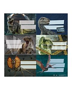Etiquetas Mooving Jurassic World x 12 Un.