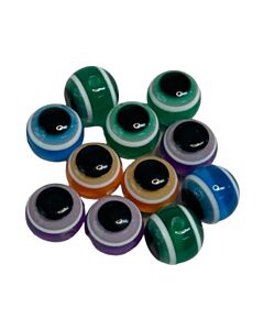 Cuenta Ojo Turco 10 Mm. Multicolor x 25 Un.