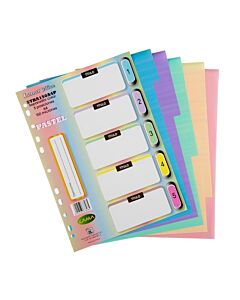 Separadores Lama A4 Pastel x 5 Un.