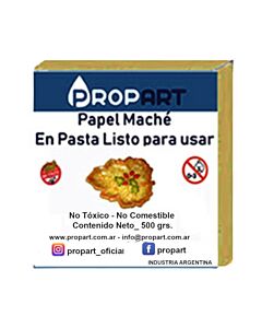 Papel Mache Propart en Pasta x 250 Gr.