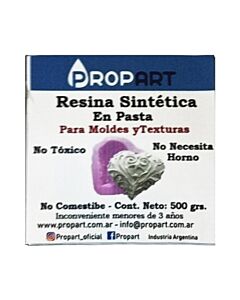 Resina Sintetica Propart en Pasta para Modelar x 500 Gr.