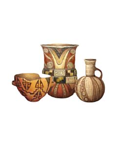 Encastrable Kartesanias (1596) Jarrones Incaicos 2 60x45