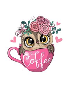 Encastrable Kartesanias (1544) Lechuza Taza Rosa 55x40