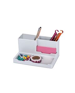Organizador de Escritorio IbiCraft Blanco 18x12,5x8,7cm