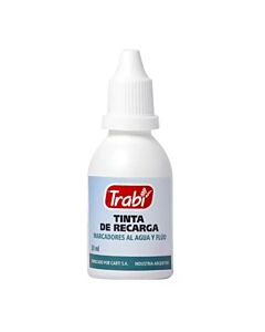 Tinta para Resaltador Trabi Naranja Fluo x 30 Ml.