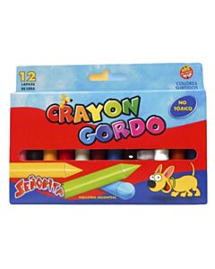 Crayon Señorita Grueso x 12 Un.