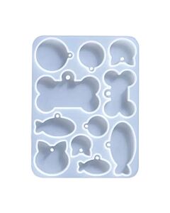 Molde Huesito/Gato/Pez