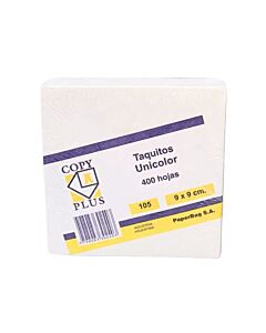 Taco Copy Plus Blanco 9 x 9 Cm. x 400 Hs.
