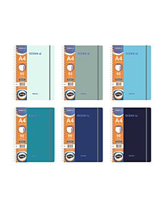 Cuaderno Rideo Ocean A4 Cuadriculado x 90 Hs.