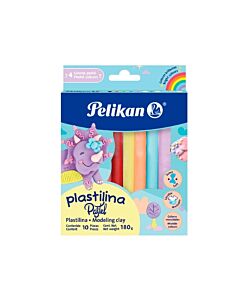 Plastilina Pelikan Pastel 18 Gr. x 10 Un.
