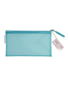 Sobre FW Cheque Horizontal Turquesa con Cremallera