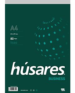 Block Husares Business A4 Liso x 80 Hs.