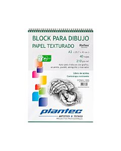 Block Plantec A4 Texturado 210 Gr. x 40 Hs.