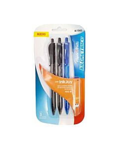+ Caja x 12 Boligrafo Paper Mate Ink Joy 100RT Retractil 1 M