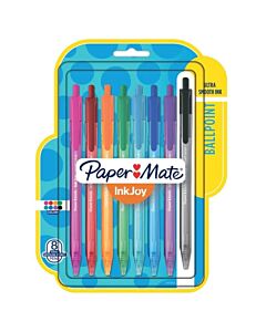 Boligrafo Paper Mate Ink Joy 100RT Retractil 1 Mm. x 8 Un.