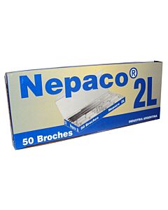 Broches Veloz Nepaco 2L 20 Cm. x 50 Un.