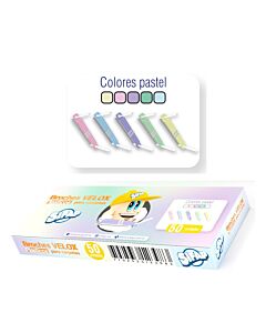 Broches Veloz Sifap 8 Cm. x 50 Un. Pastel