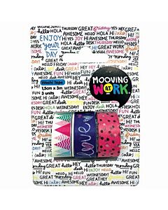 Cinta Mooving Washi 1,5 Cm. x 3 Mt.