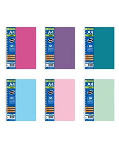 Cuaderno Rideo Line Pastel 21 x 27 Cm. Rayado x 60 Hs.