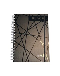 Cuaderno Nivel 10 Black A4 Cuadriculado Tapa Dura x 120 Hs.