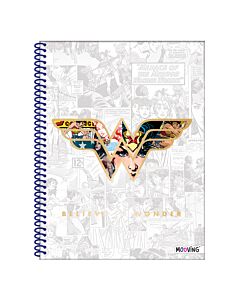 Cuaderno Mooving Wonder Woman A4 T/D Rayado x 80 Hs.