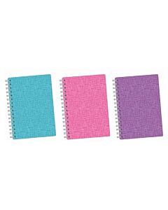 Cuaderno Rideo Entelado Pastel A4 Rayado x 90 Hs.