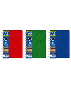 Cuaderno Rideo Entelado Clasico A5 Liso x 90 Hs.