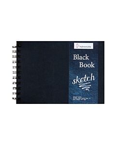 Cuaderno Hahnemühle Black Book Sketch 23,5 x 23,5 Cm. Negro