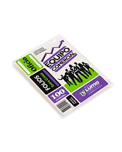 Folios Luma Equipo Comercial Oficio x 100 Un.