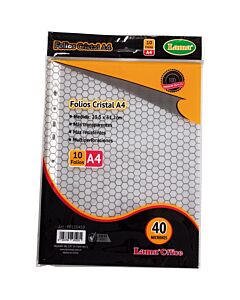 Folios Lama A4 x 10 Un.