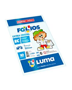 Folios Luma N°3 Equipo Comercial x 10 Un.