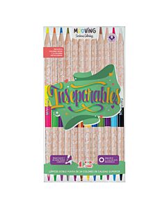 Lapiz Mooving Bicolor x 12 Un.