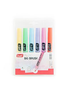 Marcador Trabi Big Brush Pastel x 6 Un.