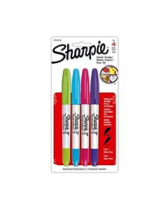 Marcador Sharpie Twin Pin Doble x 4 Un.