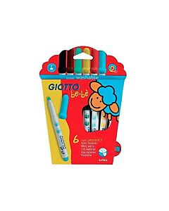 Marcador Giotto Bebe Grueso x 6 Un.