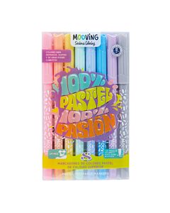 Marcador Mooving Pastel x 8 Un.