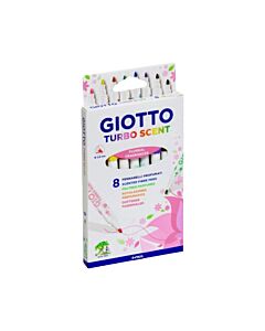Marcador Giotto Turbo Scent x 8 Un.