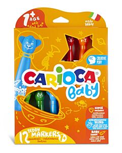 Marcador Carioca Bebe Teddy x 12 Un.