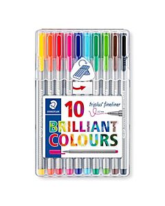 Microfibras Staedtler Triplus 334 x 10 Un.