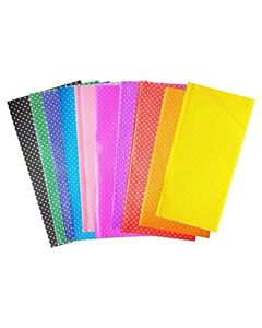 Papel Seda Rosa Lunares Blancos