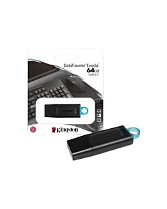 Pendrive Kingston DTX/64GB 64 GB 3.2 Negro