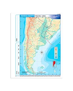 Mapa Rivadavia N°3 Fisico Politico