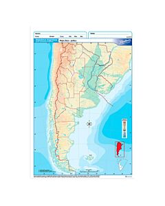 Mapa Rivadavia N°5 Fisico Politico