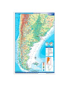Mapa Rivadavia N°6 Fisico Politico