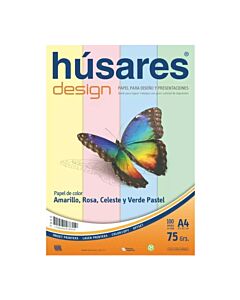 Resma Husares Design A4 Color 75 Gr. x 100 Hs.