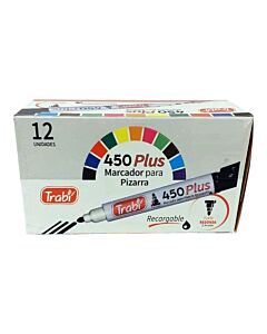 Marcador para Pizarra Trabi 450 Caja x 12 Un.