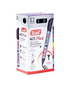 Marcador Trabi 411 Permanente Caja x 12 Un.