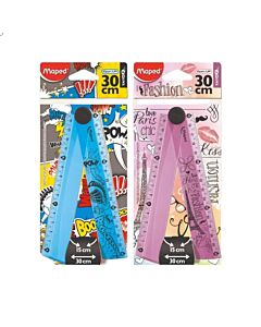 Regla Maped Open Up Desplegable 30 Cm.